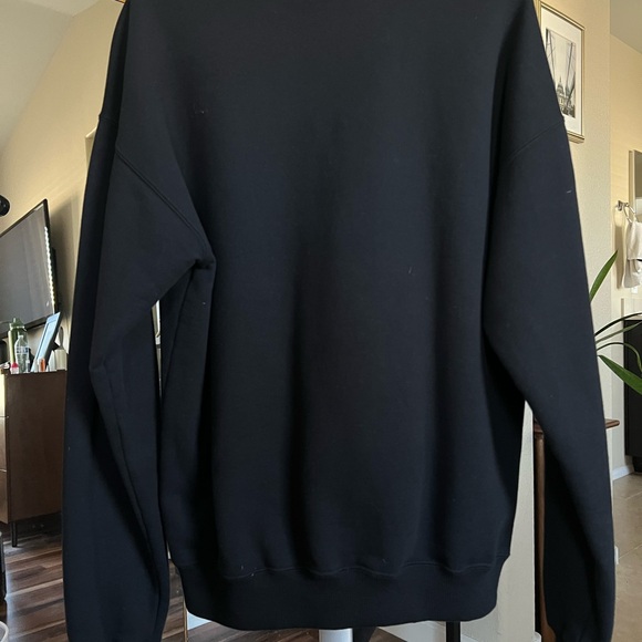 Versace Black Crewneck Sweater with Multicolor Logo - Picture 5 of 5